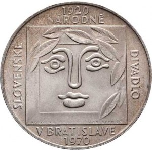 Československo 1961 - 1990, 25 Koruna 1970 - 50 let Sloven. národního divadla,