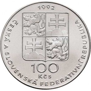 Československo 1990 - 1993, 100 Koruna 1992 - Lidice a Ležáky, KM.161 (Ag500,