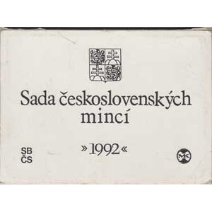 Sady oběhových mincí, Ročník 1992 - v etui - s jetonem mincovny 9ks