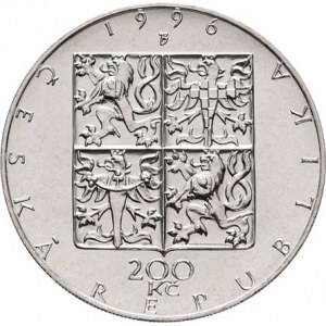 Česká republika, 1993 -, 200 Koruna 1996 - Česká filharmonie, KM.22 (Ag900,