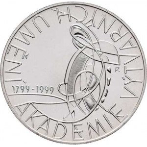 Česká republika, 1993 -, 200 Koruna 1999 - 200 let Akademie výtvarných umění,