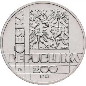 Česká republika, 1993 -, 200 Koruna 1999 - 100 let VUT v Brně, KM.36 (Ag900,