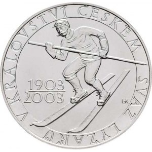 Česká republika, 1993 -, 200 Koruna 2003 - 100 let českého lyžař. svazu, KM.64