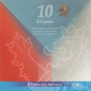 Česká republika, 1993 -, Sada oběhových mincí v původní etui - ročník 2003,