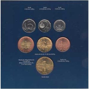 Česká republika, 1993 -, Sada oběhových mincí v původní etui - ročník 2010,