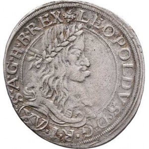 Leopold I., 1657 - 1705, XV Krejcar 1662 CA, Vídeň-Cetto, Höll.62.6.14,