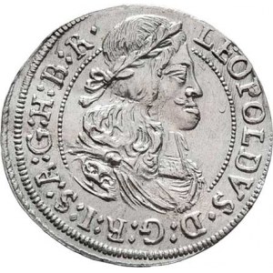 Leopold I., 1657 - 1705, 3 Krejcar 1679, Hall, Nech.2441, M-A.178, 1.462g,