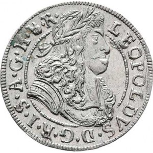 Leopold I., 1657 - 1705, 3 Krejcar 1690, Hall, Nech.2452, M-A.189, 1.460g,