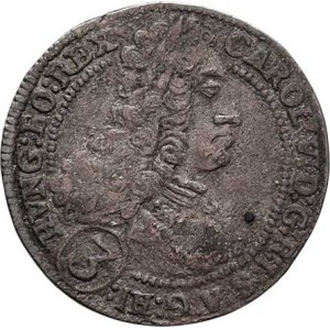 Karel VI., 1711 - 1740, 3 Krejcar 1714, Sv.Vít, M-A.214, 1.511g, nep.nedor.,