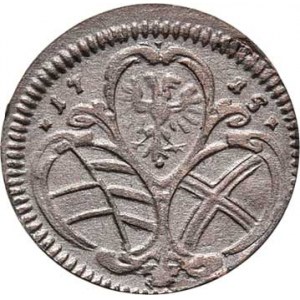 Karel VI., 1711 - 1740, 1/2 Krejcar 1715, Vídeň, M-A.215, 0.518g, nep.exc.,