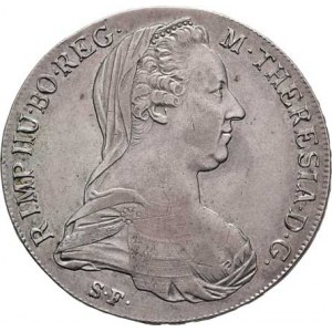 Marie Terezie, 1740 - 1780, Tolar 1780 SF, Günzburg - původní ražba .X.,