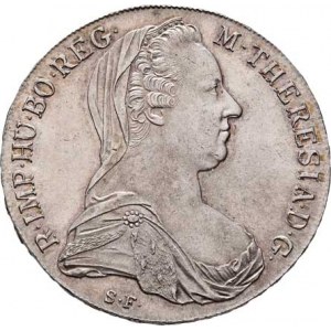 Marie Terezie, 1740 - 1780, Tolar 1780 SF, Günzburg - novoražba .X  - 8 perel