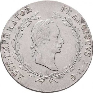 František II., 1792 - 1835, 20 Krejcar 1830 A, Vídeň, 6.664g, nep.hr., nep.rysky,