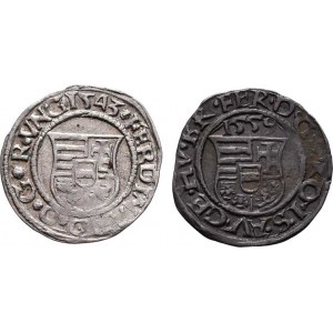 Ferdinand I., 1526 - 1564, Denár 1543 KB, 1559 KB, Kremnica, Hal.110, Husz.935,