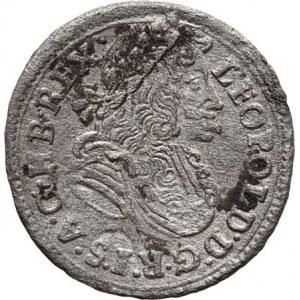 Leopold I., 1657 - 1705, Poltura 1700 bz, Košice, Nech.1701, Husz.1483,