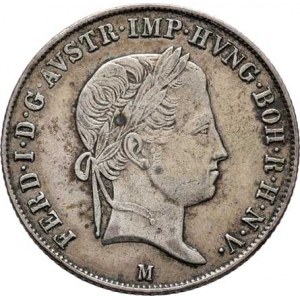 Ferdinand V., 1835 - 1848, 20 Krejcar 1843 M, Milán, M-A.328, 6.656g, nep.hr.,