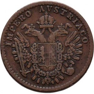 Konvenční měna, údobí let 1848 - 1857, 3 Centesimi 1852 V - menší typ, 3.190g, nep.hr.,