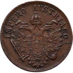 Konvenční měna, údobí let 1848 - 1857, Centesimo 1852 V - menší typ, 0.991g, nep.hr.,
