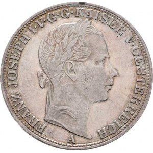 Rakouská a spolková měna, údobí let 1857 - 1892, Tolar spolkový 1858 A, 18.450g, stopa po oušku,