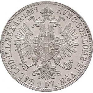 Rakouská a spolková měna, údobí let 1857 - 1892, Zlatník 1859 A - s tečkou za REX., 12.362g,
