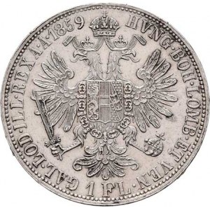Rakouská a spolková měna, údobí let 1857 - 1892, Zlatník 1859 A - bez tečky za REX, 12.331g,