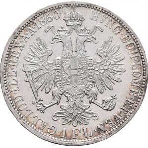 Rakouská a spolková měna, údobí let 1857 - 1892, Zlatník 1860 A - s tečkou za REX., 12.351g,