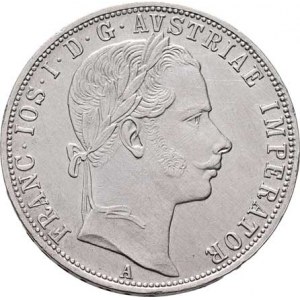 Rakouská a spolková měna, údobí let 1857 - 1892, Zlatník 1860 A - bez tečky za REX, 12.302g,