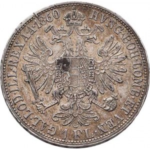 Rakouská a spolková měna, údobí let 1857 - 1892, Zlatník 1860 A - bez tečky za REX, 12.347g,