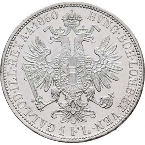 Rakouská a spolková měna, údobí let 1857 - 1892, Zlatník 1860 A - bez tečky za REX, 12.314g,