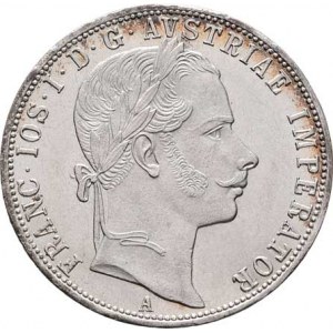 Rakouská a spolková měna, údobí let 1857 - 1892, Zlatník 1860 A - bez tečky za REX, 12.312g,