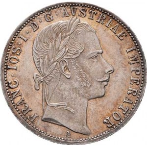 Rakouská a spolková měna, údobí let 1857 - 1892, Zlatník 1861 A - bez tečky za REX, 12.349g,