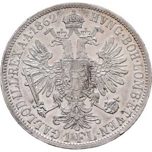 Rakouská a spolková měna, údobí let 1857 - 1892, Zlatník 1862 A, 12.338g, dr.hr., dr.rysky, skvrnky