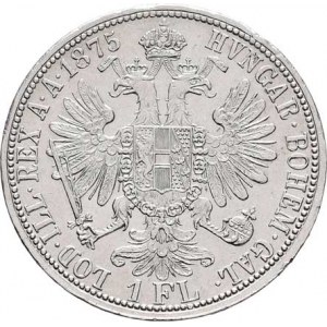 Rakouská a spolková měna, údobí let 1857 - 1892, Zlatník 1875, 12.339g, nep.hr., dr.rysky, téměř R!
