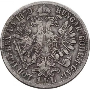 Rakouská a spolková měna, údobí let 1857 - 1892, Zlatník 1879, 12.080g, dr.hr., dr.rysky, patina