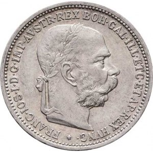 Korunová měna, údobí let 1892 - 1918, Koruna 1893, 5.028g, nep.hr., vlas.rysky, pěkná