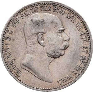 Korunová měna, údobí let 1892 - 1918, Koruna 1908 - jubilejní, 4.954g, nep.hr., nep.rysky,