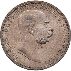 Korunová měna, údobí let 1892 - 1918, Koruna 1908 - jubilejní, 5.035g, nep.hr., nep.rysky,