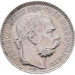 Korunová měna, údobí let 1892 - 1918, Koruna 1896 KB, 4.966g, nep.hr., nep.rysky, pěkná