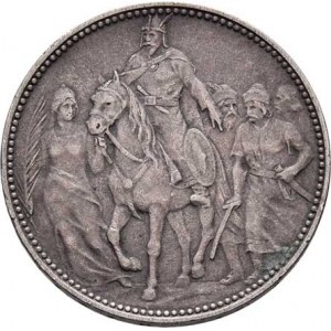 Korunová měna, údobí let 1892 - 1918, Koruna 1896 KB - mileniová, 4.969g, nep.hr.,