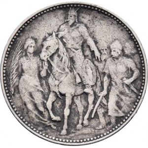 Korunová měna, údobí let 1892 - 1918, Koruna 1896 KB - mileniová, 4.937g, nep.hr., vl.škr.,