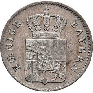 Bavorsko, Ludwig I., 1825 - 1848, 3 Krejcar 1842, KM.423 (Ag333), 1.309g, nep.rysky,