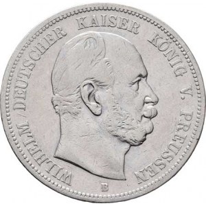 Prusko, Wilhelm I., 1861 - 1888, 5 Marka 1876 B, Hannover, KM.503 (Ag900), 27.483g,