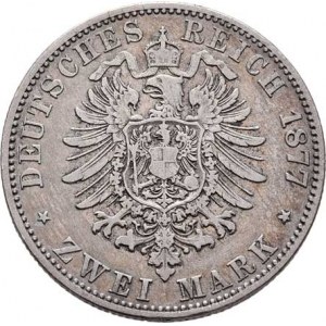 Prusko, Wilhelm I., 1861 - 1888, 2 Marka 1877 A, Berlín, KM.506 (Ag900), 10.963g,