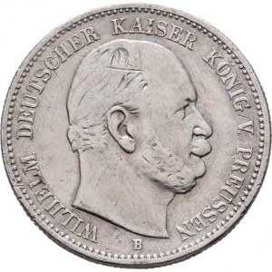 Prusko, Wilhelm I., 1861 - 1888, 2 Marka 1876 B, Hannover, KM.506 (Ag900), 10.850g,
