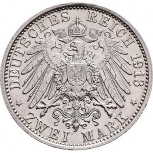 Prusko, Wilhelm II., 1888 - 1918, 3 Marka 1913A, 2 Marka 1913A - 25 let vlády, Berlín,