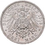 Prusko, Wilhelm II., 1888 - 1918, 3 Marka 1913A, 2 Marka 1913A - 25 let vlády, Berlín,