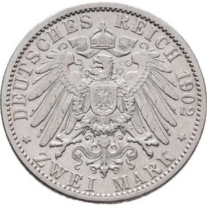 Prusko, Wilhelm II., 1888 - 1918, 2 Marka 1902 A, Berlín, KM.522 (Ag900), 10.993g,