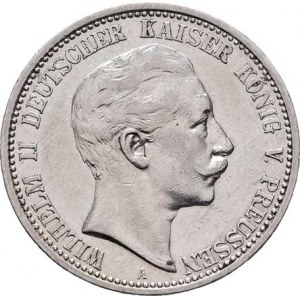 Prusko, Wilhelm II., 1888 - 1918, 2 Marka 1904 A, Berlín, KM.522 (Ag900), 11.080g,