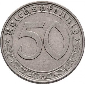 Německo - 3.říše, 1933 - 1945, 50 Fenik 1938 A (Ni), KM.95, 3.512g, nep.hr.,