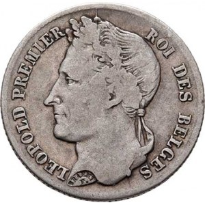 Belgie, Leopold I., 1831 - 1865, 1/2 Frank 1834, KM.6 (Ag900), 2.398g, nep.hr.,